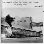 [Photograph of Atlanta, Stone Mountain, and Lithonia Railroad Engine, DeKalb County, Georgia, ca. 1951]
