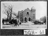 [Photograph of damage to a synagogue from tornado, Albany, Dougherty County, Georgia, 1940 Feb. 10]