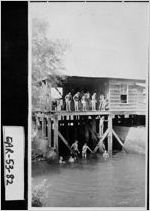 [Photograph of swimmers at Howard's Mill, Early County, Georgia, 1960]