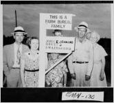 [Photograph of Jonie E. Jenkins and his family beside their mailbox, Emanuel County, Georgia, 1948]