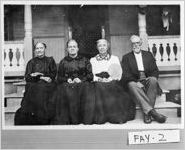 [Photograph of Jane Cole Hunter, Carrie Cole Gay, Mary Cole Shaddix, and Dave Shaddix, Fayetteville, Fayette County, Georgia, ca. 1912]