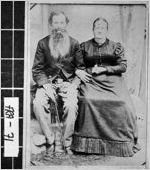 [Cabinet Card of James Henderson Glasure and wife Mary Leona Williams Glasure, Hebron, Banks County, Georgia, ca. 1870-1899]
