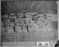[Photograph of Carnesville High School Christmas play, Carnesville, Franklin County, ca. 1900]