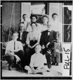 [Photograph of people gathered on Joel Hurt's porch, Fulton County, Georgia]