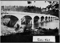 [Postcard of brick bridge over Chattahoochee River, Fulton County, Georgia]