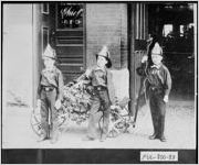 [Photograph of Joyner boys in front of Fire Department Headquarters, Atlanta, Fulton County, Georgia, 1894 May 26 ]