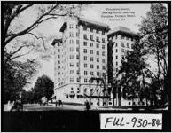 Peachtree Street looking North, showing Georgian Terrace Hotel. Atlanta, Ga.