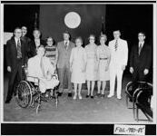 [Photograph of Senator Max Cleland, Governor Jimmy Carter, and teachers at Capitol, Fulton County, Georgia]