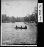 [Photograph of three people on Grant Park lake, Atlanta, Fulton County, Georgia, 1907]