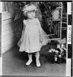 [Photograph of girl dressed as flower girl for wedding, Georgia, ca. 1900]