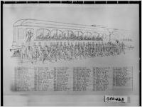 [Drawing of photograph with men identified, Georgia, 1931]
