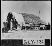 [Photograph of airship hangar under construction, Brunswick, Glynn County, Georgia, ca. 1942]