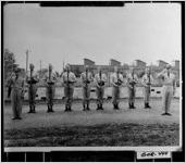 [Photograph of members of a National Guard honor guard unit, Calhoun, Gordon County, Georgia, 1939-1946]