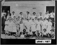 [Photograph of singing school, Gordon County, Georgia, 1914 July]
