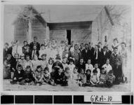 [Photograph of students and teachers posing in front of Pine Hill School, Grady County, Georgia, 1920]