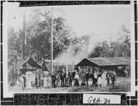 [Photograph of people gathering at a cane mill, Grady County, Georgia, ca. 1895]