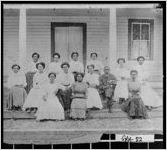 [Photograph of members of the Mothers' Club posing on a porch, Cairo, Grady County, Georgia, ca. 1900-1920]