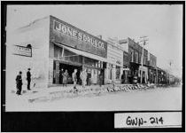 [Photograph of several downtown buildings, Lawrenceville, Gwinnett County, Georgia, 1925]