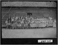 [Photograph of students in front of Harris Academy, Gwinnett County, Georgia, 1902]