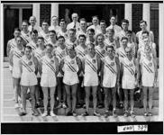 [Photograph of the United States track team posing, Dallas, Texas, 1937]