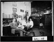[Photograph of the interior of the office of 
				
				, Gainesville, Hall County, Georgia, 1911 June]