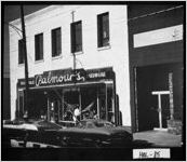 [Photograph of Palmour's Hardware Co. and radio station WGGA located on South Main Street, Gainesville, Hall County, Georgia, 1968]