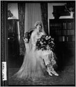 [Photograph of Anne Adel Adams in her wedding gown, Gainesville, Hall County, Georgia, 1929 Sept. 10]