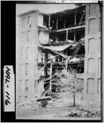 [Postcard of a damaged building, New Holland, Hall County, Georgia, 1936 Apr. 6]