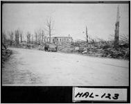 [Postcard of fallen trees and a damaged building, Gainesville, Hall County, Georgia, 1936 Apr. 6]