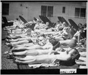 [Photograph of Brenau students sunbathing, Gainesville, Hall County, Georgia, ca. 1960-1963?]