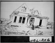 [Postcard of a home destroyed by a tornado, Gainesville, Hall County, Georgia, 1936 Apr. 6]