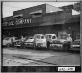 [Photograph of employees standing outside of City Ice Company, Gainesville, Hall County, Georgia, ca. 1950]