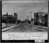 Green Street, Gainesville, Ga. Green Street around 1910, looking North from Brenau Avenue. First Methodist Church on left of road and First Presbyterian Church (no longer standing) on right. Note: Unpaved street, horse and buggy, Wagon and team of [...]