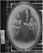 [Photograph of Maria Louise Garland Longstreet and two children, Hall County, Georgia, 1870]