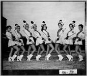 [Photograph of majorettes at Gainesville High School, Gainesville, Hall County, Georgia, 196-]