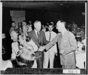 [Photograph of Captain Edward V. Rickenbacker, Warner Robins, Houston County, Georgia, 1956 June 25]