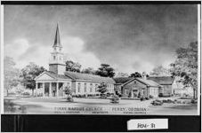 - FIRST BAPTIST CHURCH - - - PERRY, GEORGIA - - HALL & FERGUSON - - - ARCHITECTS - - - MACON, GEORGIA -