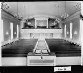 [Photograph of interior of the First Baptist Church, Perry, Houston County, Georgia, not before 1968]