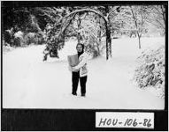 [Photograph of snow scene, Perry, Houston County, Georgia, 1972]