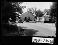 [Photograph of railroad depot being moved, Perry, Houston County, Georgia, 1985 Sept.]