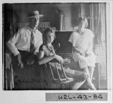 [Lantern slide of Buchanan's first telephone switch board, Buchanan, Haralson County, Georgia, ca. 1927]