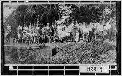 [Photograph of campers from one of the early YMCA camps in the county, Pine Mountain, Harris County, Georgia, ca. 1920]