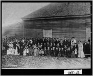[Photograph of class assembled outside of the Kings Bench School, Hart County, Georgia, ca. 1912]