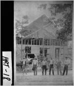 [Photograph of Bethany Baptist Church during construction, Hart County, Georgia, ca. 1915]
