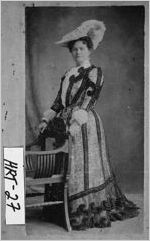 [Photograph of Mrs. Yew dressed in finery, Avalon, Stephens County, Georgia ca. 1890]