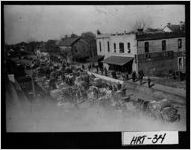 [Photograph of cotton time on Depot Street, Hartwell, Hart County, Georgia, ca. 1920]