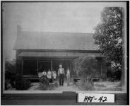 [Photograph of the Bailey family in front of their home, Hart County, Georgia, ca. 1900]