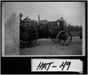 [Photograph of sawmill tractor on the farm belonging to C. G. Sanders, Hart County, Georgia, ca. 195-]