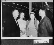 [Photograph of Governor and Mrs. Strom Thurmond and Governor and Mrs. Herman Talmadge at the dedication of Textron Southern Plant, Hartwell, Hart County, Georgia, 1949 Mar. 25]