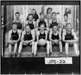 [Postcard of Bartow High School basketball team members, Bartow, Jefferson County, Georgia, 1935]
